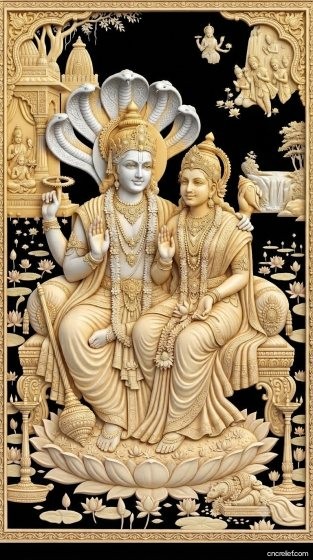 GOD 108 - 3D relief for CNC carving