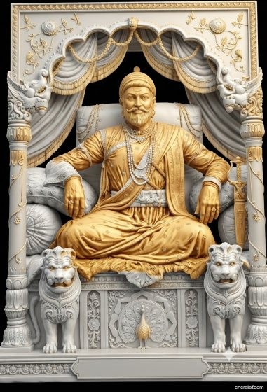 SHIVA JI MAHARAJ 17 - 3D relief for CNC carving