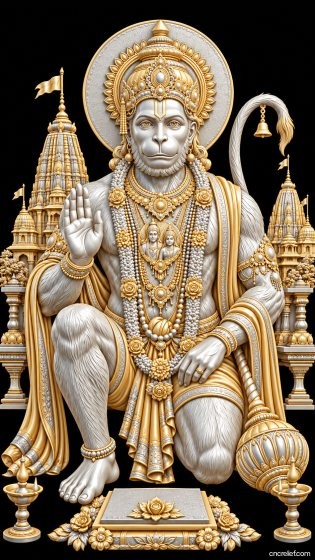 HANUMAN JI 71 - 3D relief for CNC carving