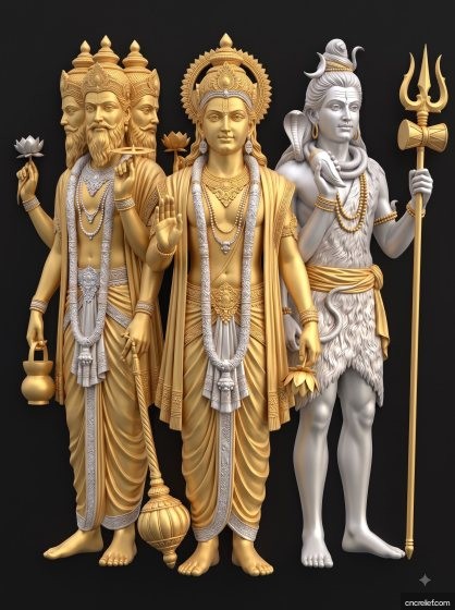 GOD 025 - 3D relief for CNC carving