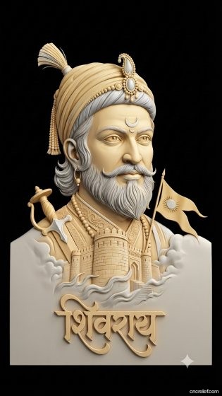 SHIVA JI MAHARAJ 07 - 3D relief for CNC carving