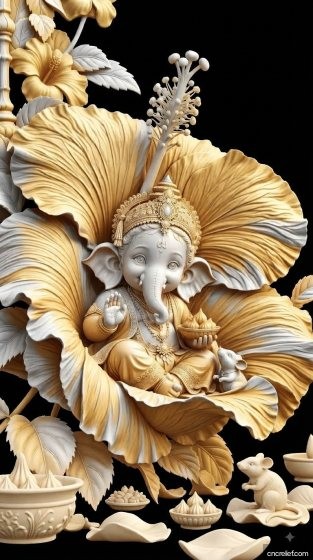 GOD 117 - 3D relief for CNC carving