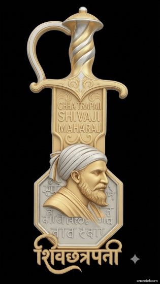 SHIVA JI MAHARAJ 27 - 3D relief for CNC carving