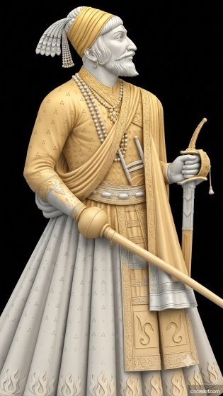 SHIVA JI MAHARAJ 13 - 3D relief for CNC carving