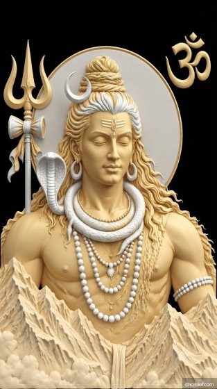 GOD 068 - 3D relief for CNC carving