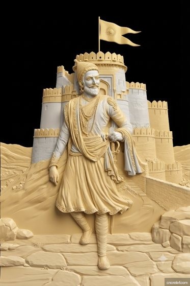SHIVA JI MAHARAJ 24 - 3D relief for CNC carving