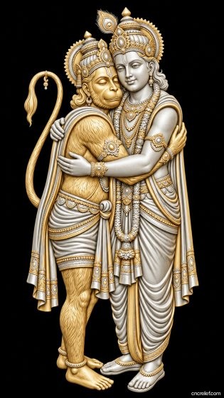 HANUMAN JI 01 - 3D relief for CNC carving