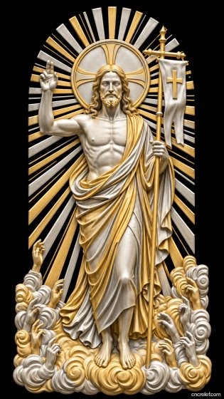 Christianity 097 - 3D relief for CNC carving