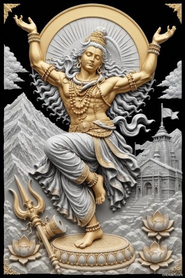 GOD 179 - 3D relief for CNC carving