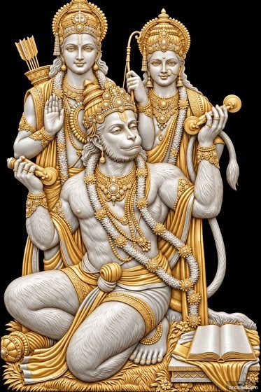 HANUMAN JI 67 - 3D relief for CNC carving