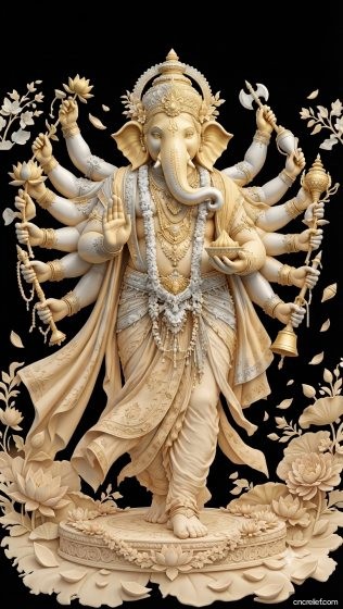 GOD 041 - 3D relief for CNC carving