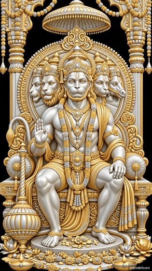 HANUMAN JI 54 - 3D relief for CNC carving