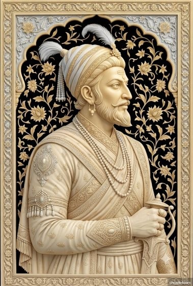 SHIVA JI MAHARAJ 46 - 3D relief for CNC carving