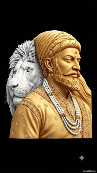 SHIVA JI MAHARAJ 50 - 3D relief for CNC carving