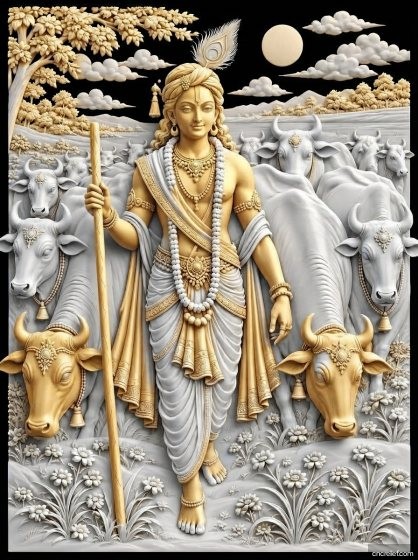 GOD 085 - 3D relief for CNC carving