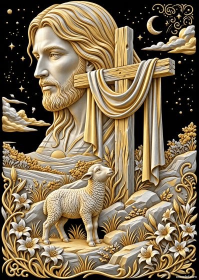 Christianity 176 - 3D relief for CNC carving