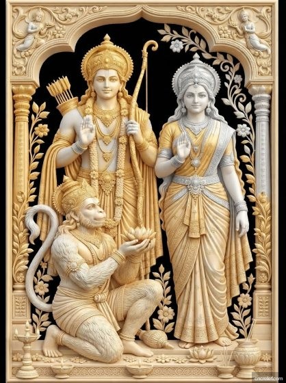 GOD 078 - 3D relief for CNC carving