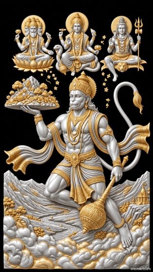 GOD 001 - 3D relief for CNC carving