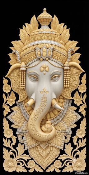 GOD 039 - 3D relief for CNC carving