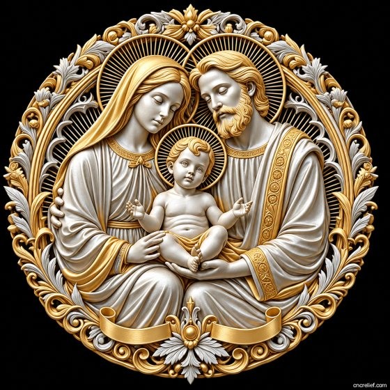 Christianity 091 - 3D relief for CNC carving