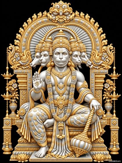 HANUMAN JI 29 - 3D relief for CNC carving