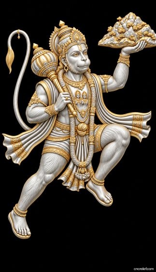 HANUMAN JI 05 - 3D relief for CNC carving