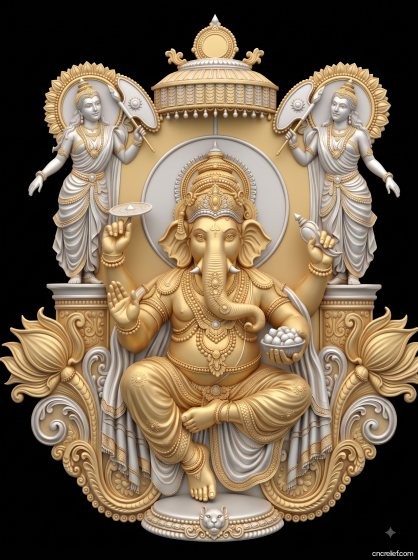 GOD 030 - 3D relief for CNC carving