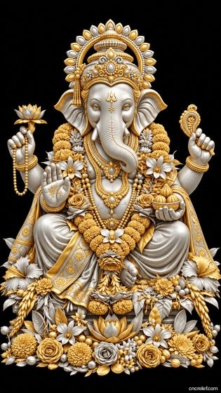 HANUMAN JI 26 - 3D relief for CNC carving
