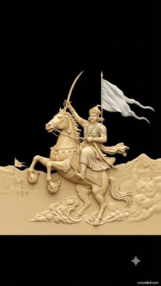 SHIVA JI MAHARAJ 02 - 3D relief for CNC carving