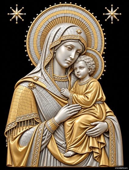 Christianity 093 - 3D relief for CNC carving