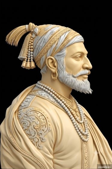 SHIVA JI MAHARAJ 10 - 3D relief for CNC carving