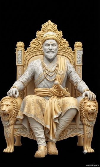 SHIVA JI MAHARAJ 31 - 3D relief for CNC carving
