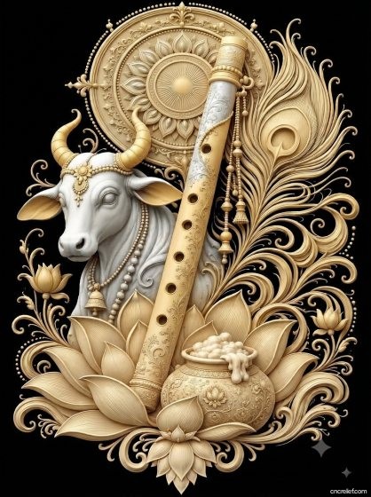 GOD 076 - 3D relief for CNC carving