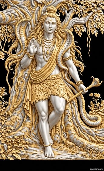GOD 017 - 3D relief for CNC carving
