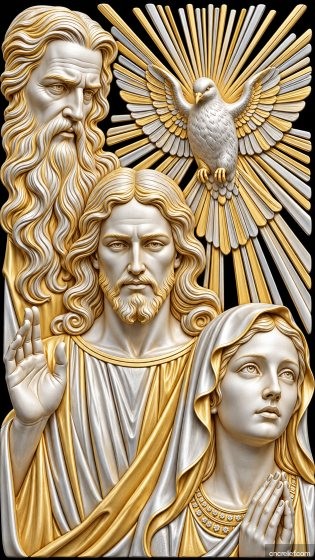 Christianity 158 - 3D relief for CNC carving