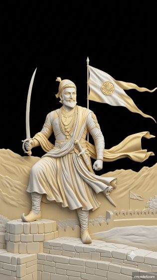 SHIVA JI MAHARAJ 01 - 3D relief for CNC carving