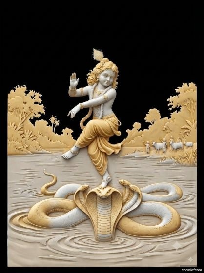 GOD 064 - 3D relief for CNC carving