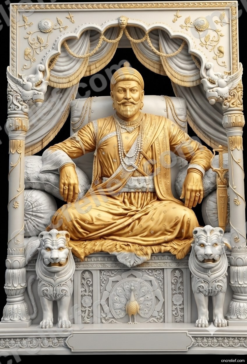 SHIVA JI MAHARAJ 17 - 3D relief design preview