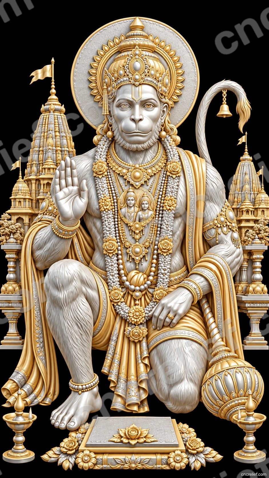 HANUMAN JI 71 - 3D relief design preview