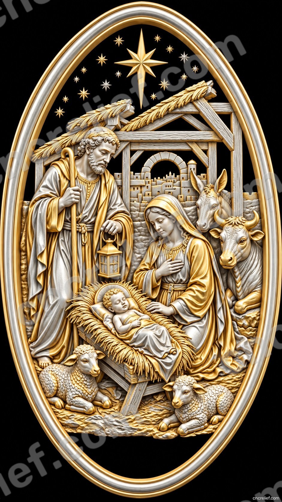 Christianity 108 - 3D relief design preview