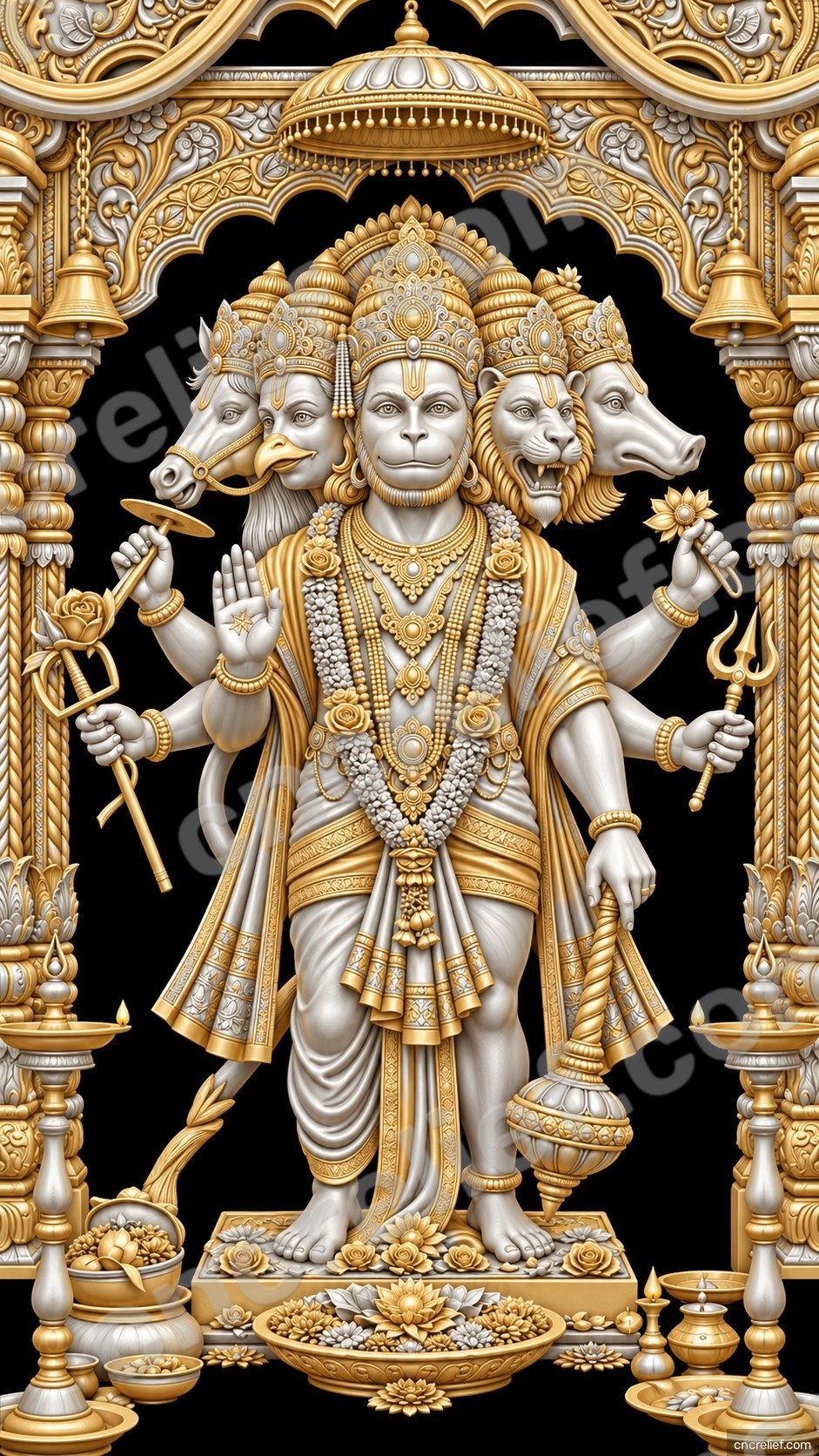 HANUMAN JI 24 - 3D relief design preview