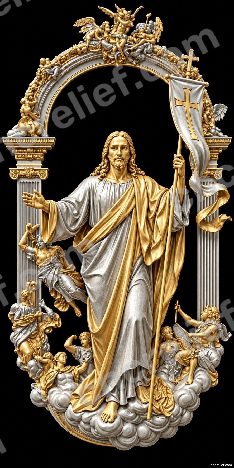 Christianity 180 - 3D relief design preview