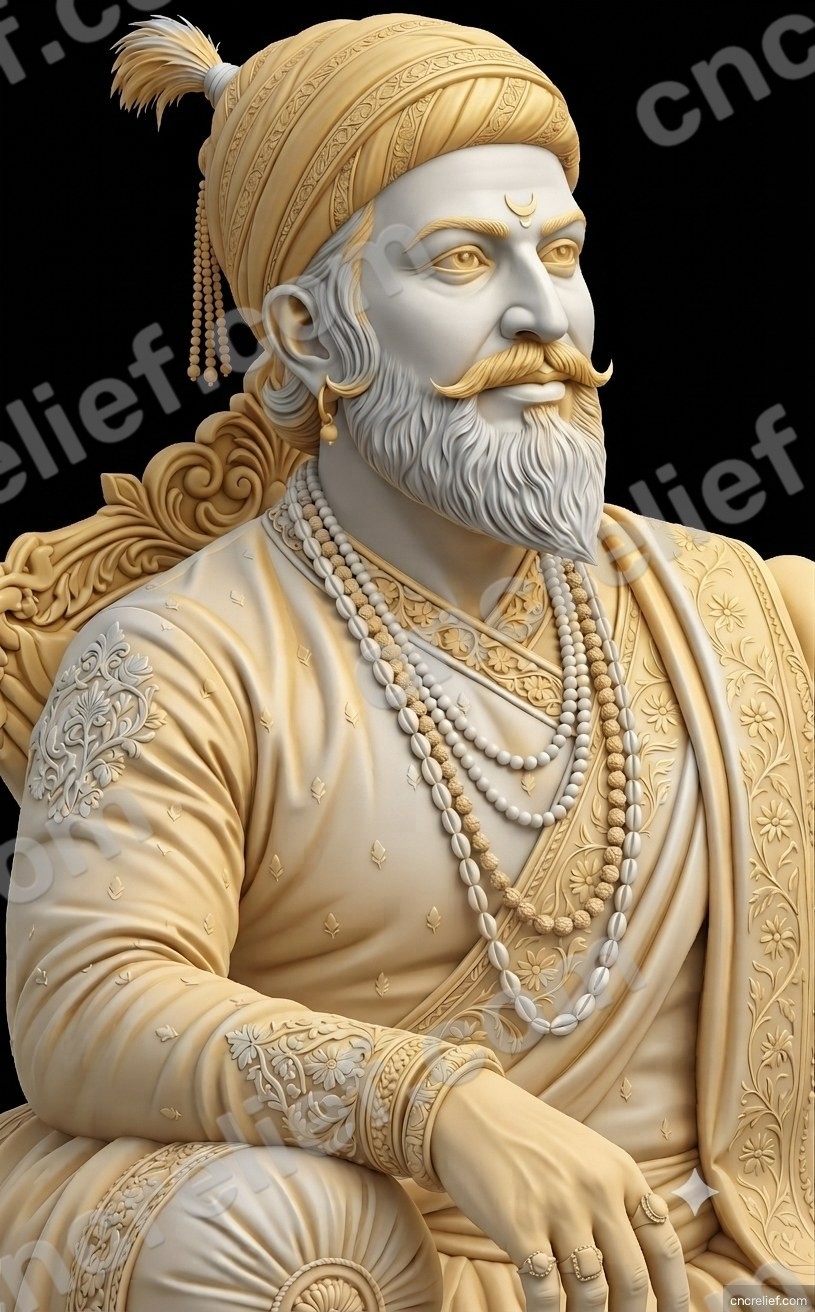SHIVA JI MAHARAJ 30 - 3D relief design preview