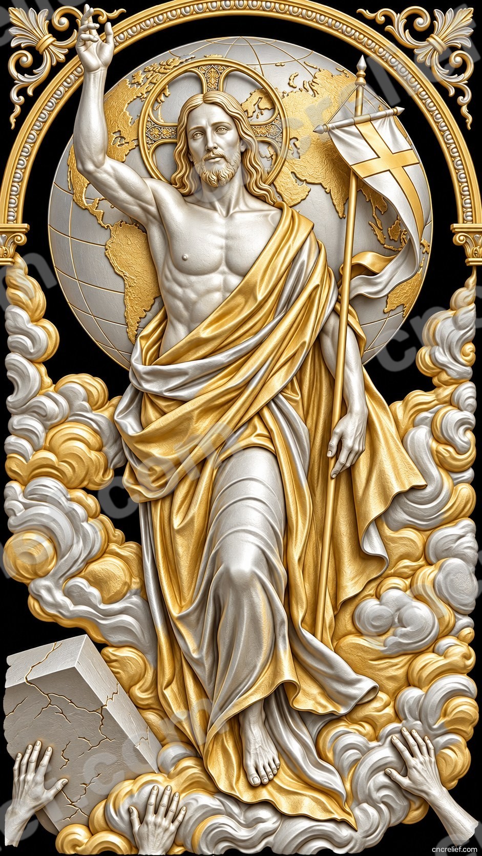 Christianity 098 - 3D relief design preview