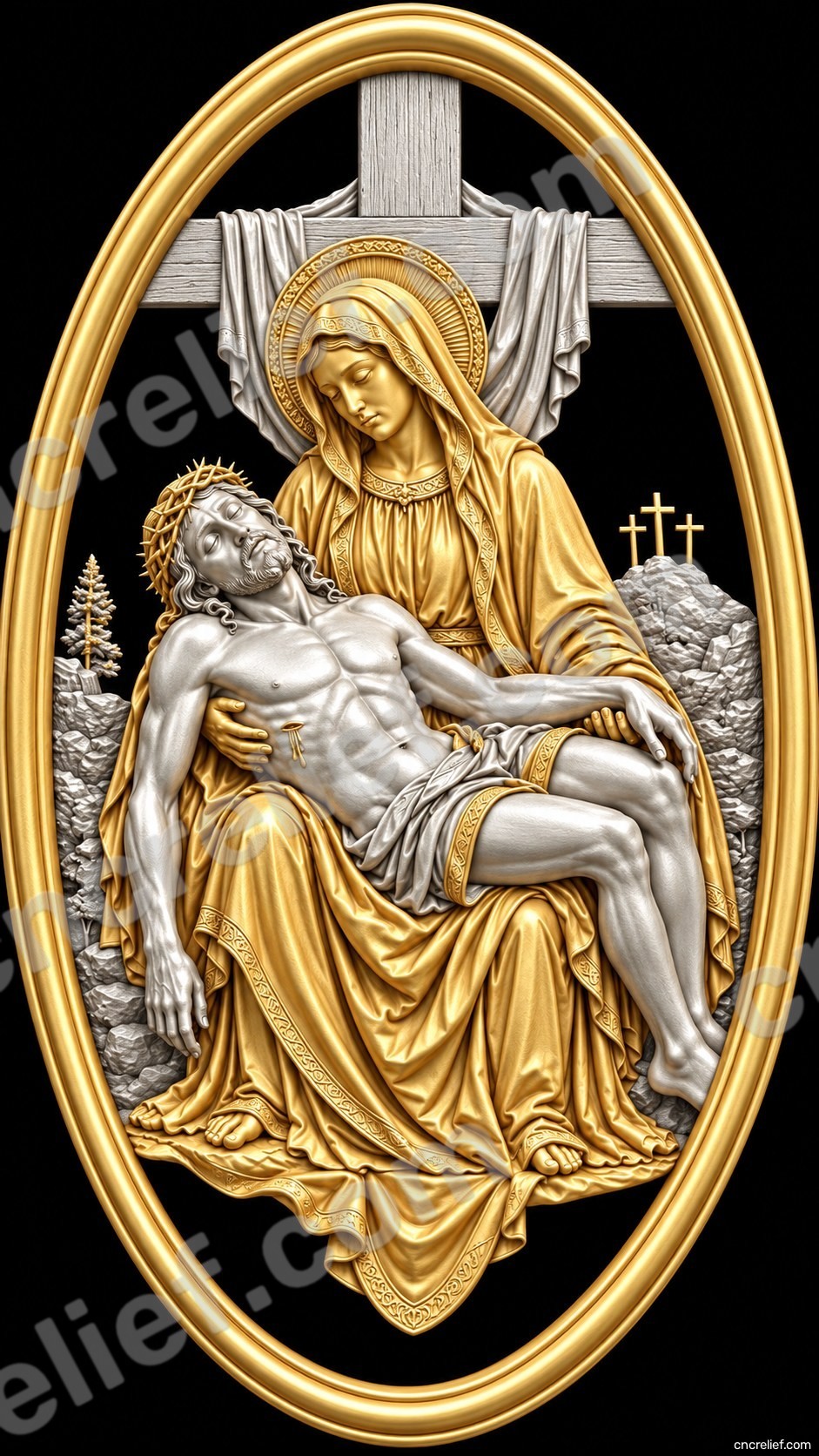 Christianity 177 - 3D relief design preview