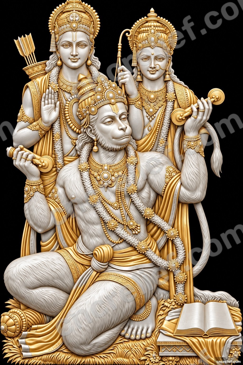 HANUMAN JI 67 - 3D relief design preview