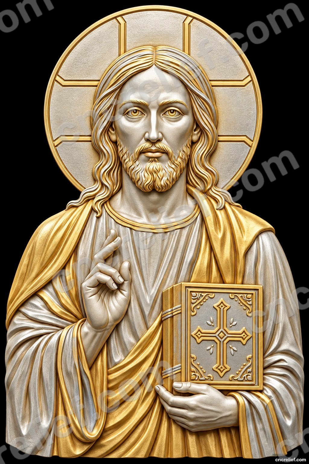 Christianity 100 - 3D relief design preview