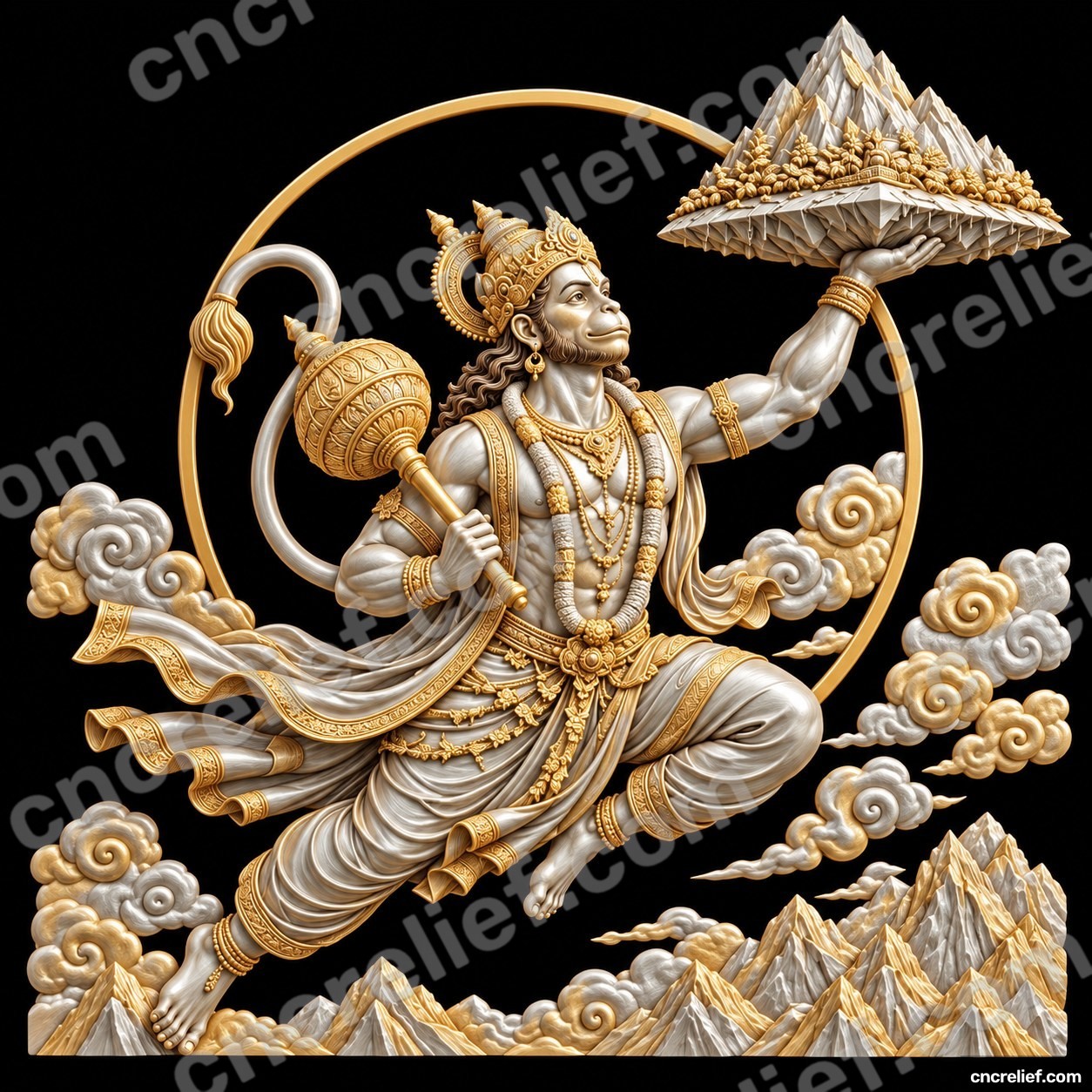 GOD 022 - 3D relief design preview