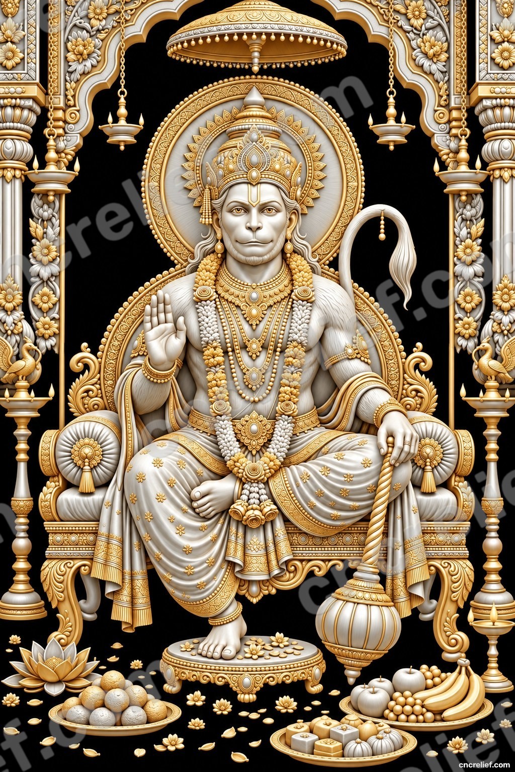 HANUMAN JI 31 - 3D relief design preview