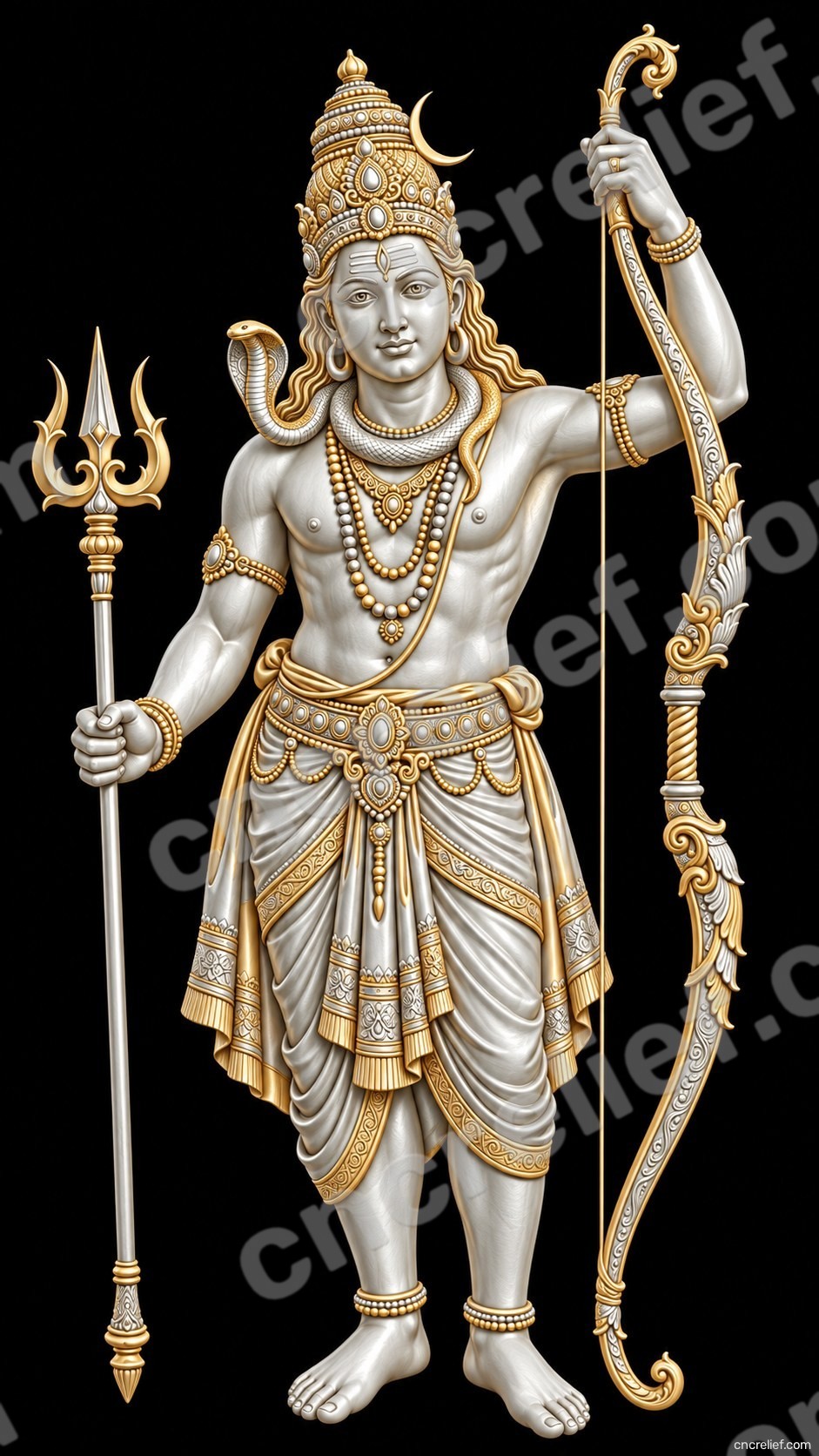 HANUMAN JI 16 - 3D relief design preview
